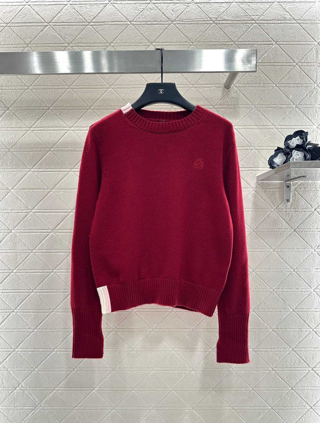 Embroidered Color-Blocked Sweater