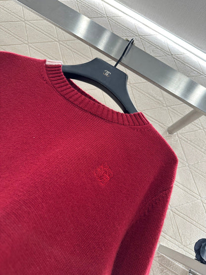 Embroidered Color-Blocked Sweater