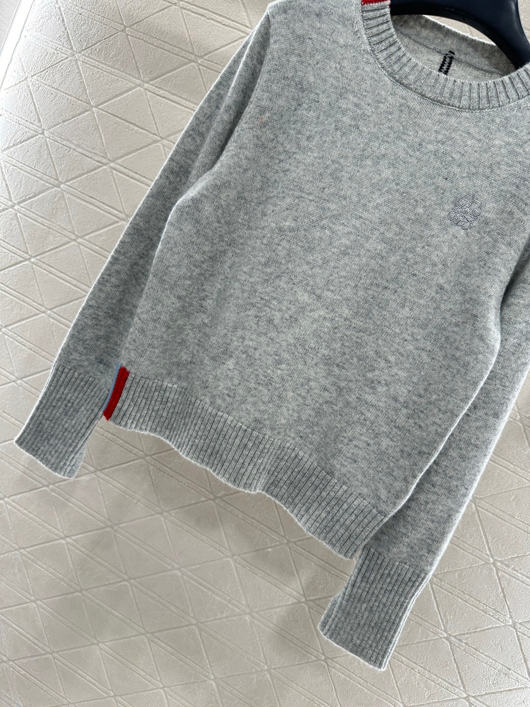 Embroidered Color-Blocked Sweater