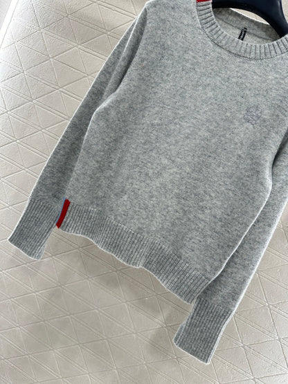 Embroidered Color-Blocked Sweater