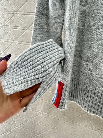 Embroidered Color-Blocked Sweater