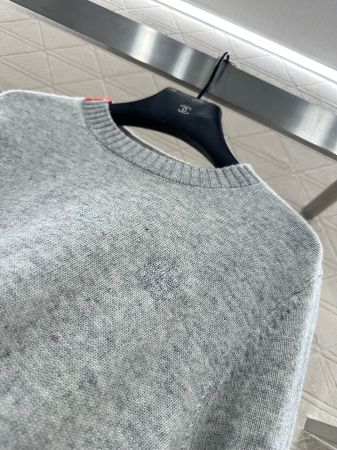 Embroidered Color-Blocked Sweater