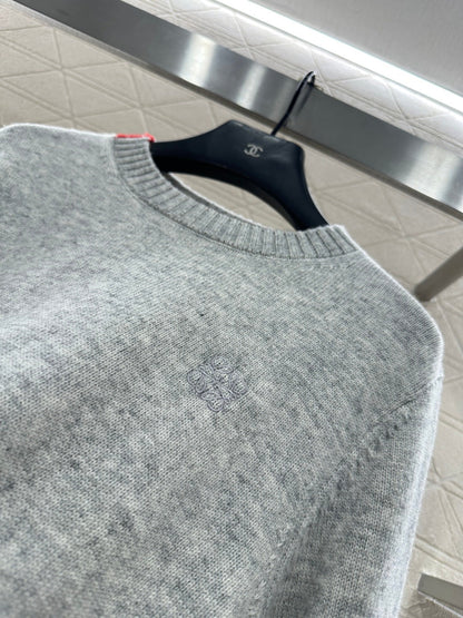 Embroidered Color-Blocked Sweater