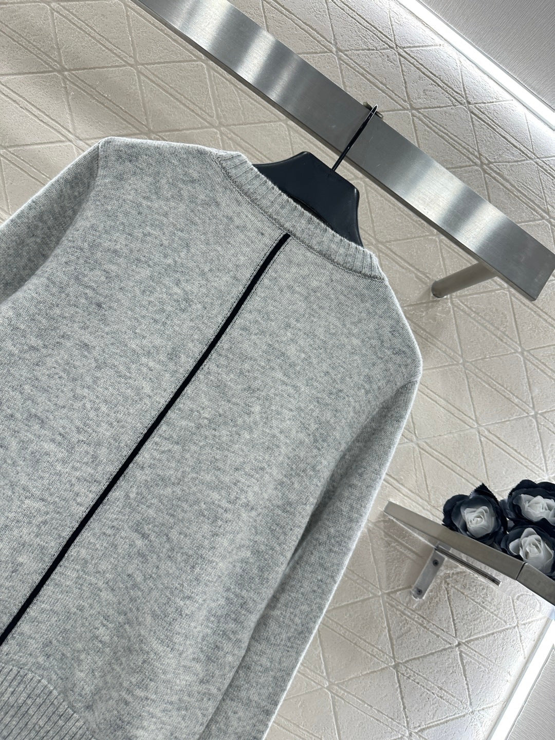 Embroidered Color-Blocked Sweater