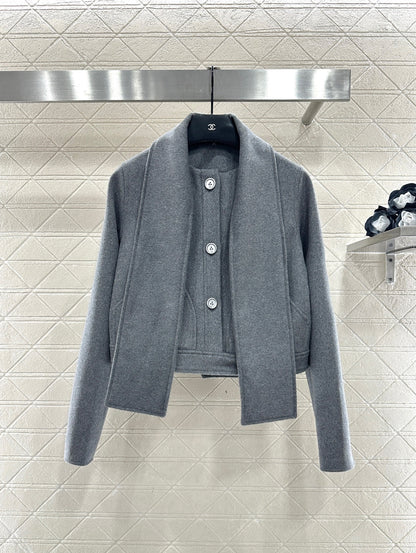 Scarf, Wool Coat, and Skirt Set