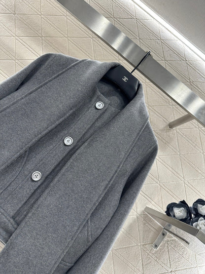Scarf, Wool Coat, and Skirt Set