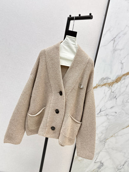Relaxed V-neck Cardigan
