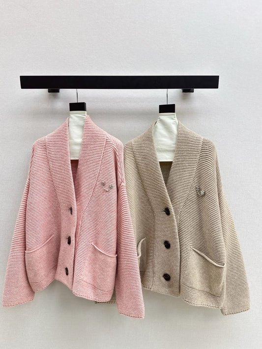 Relaxed V-neck Cardigan