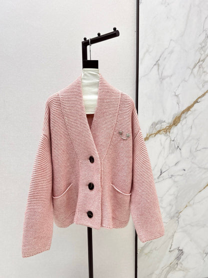 Relaxed V-neck Cardigan