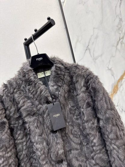 Eco-friendly mink fleece coat