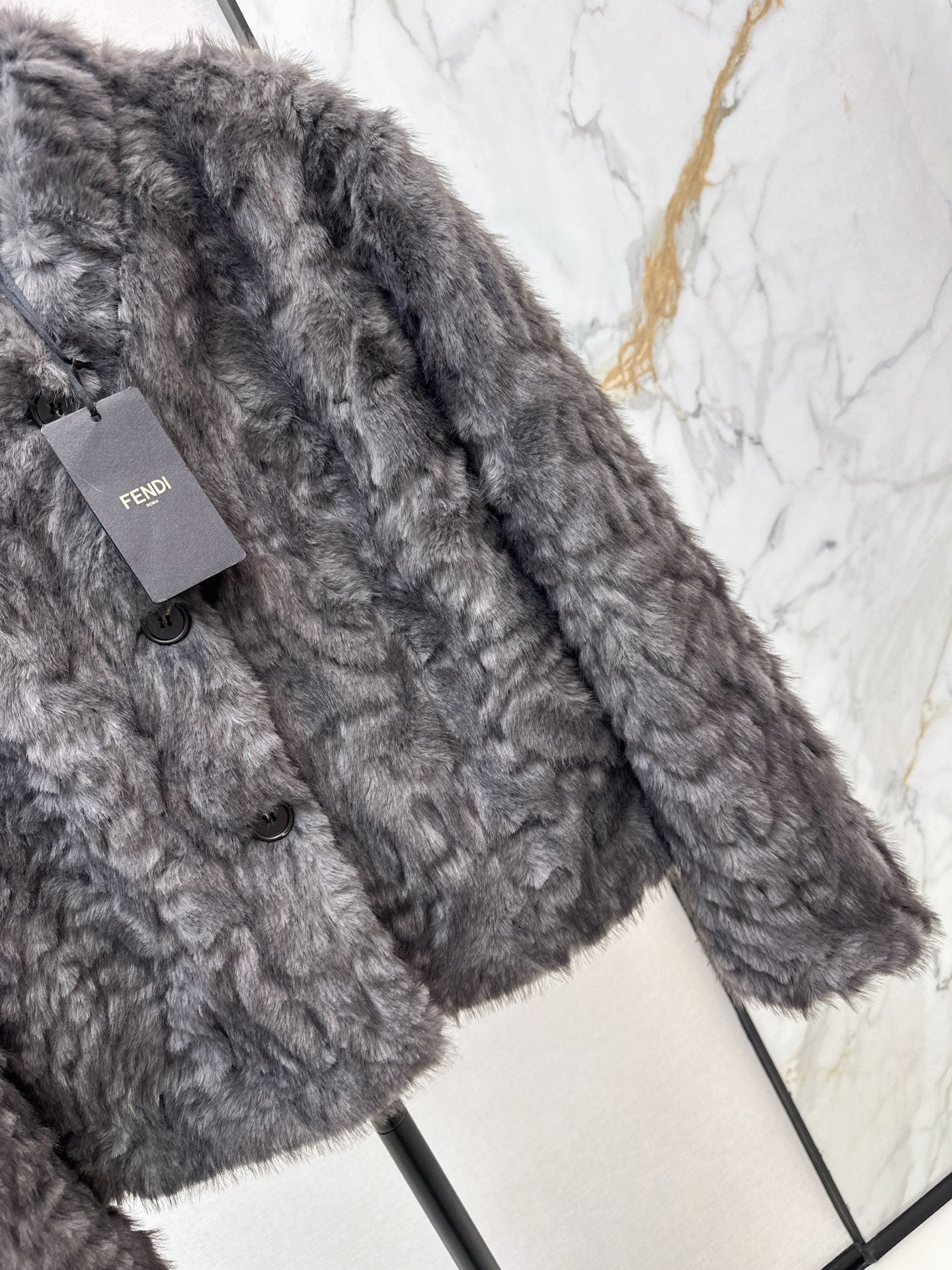 Eco-friendly mink fleece coat
