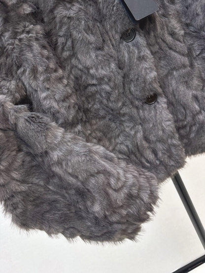 Eco-friendly mink fleece coat