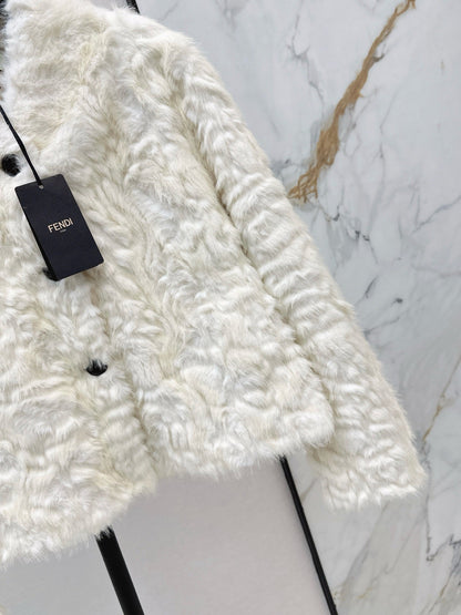 Eco-friendly mink fleece coat