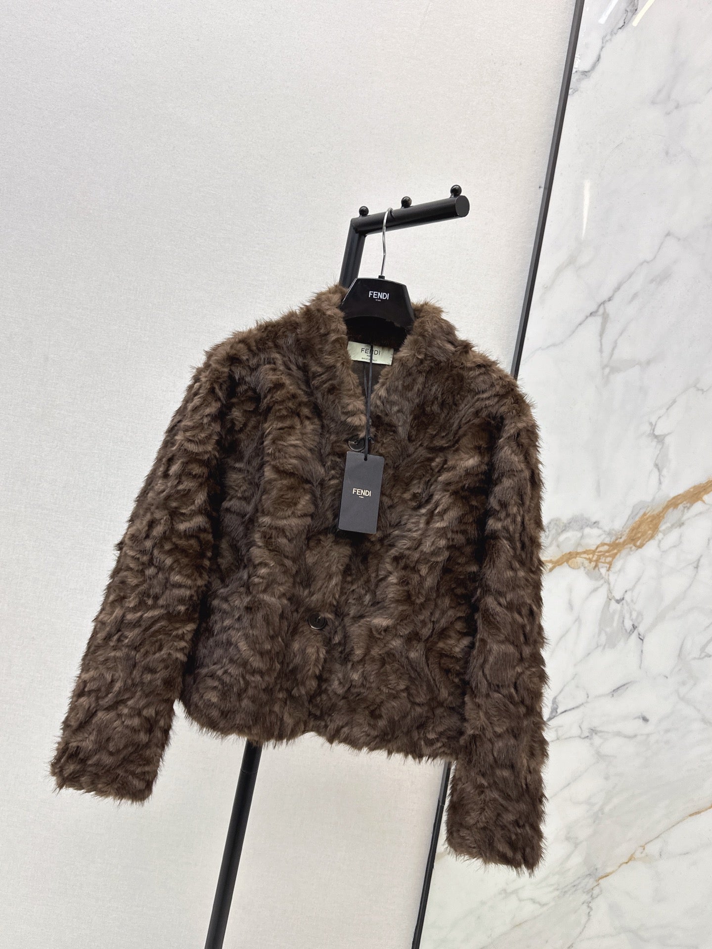 Eco-friendly mink fleece coat