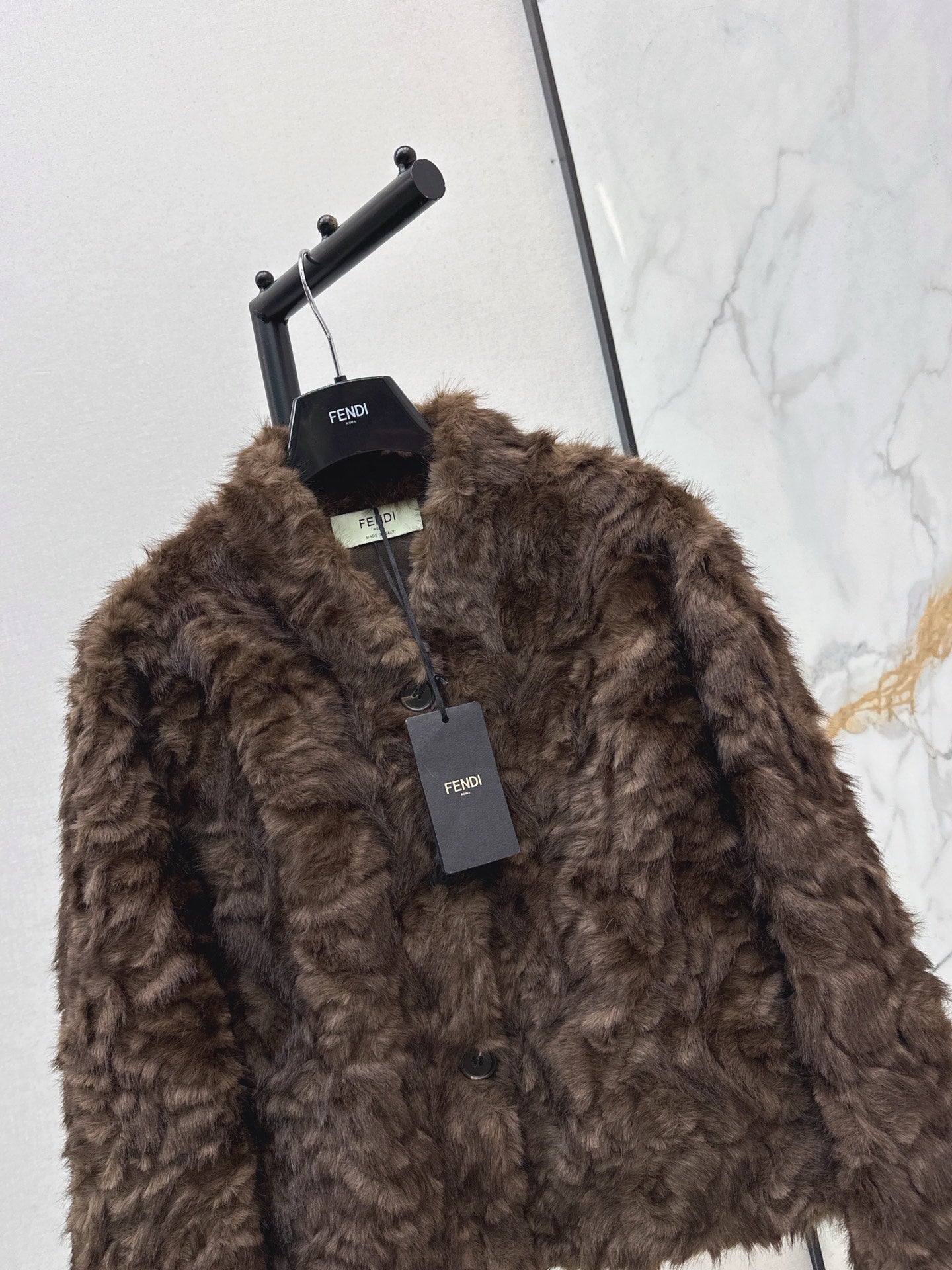 Eco-friendly mink fleece coat