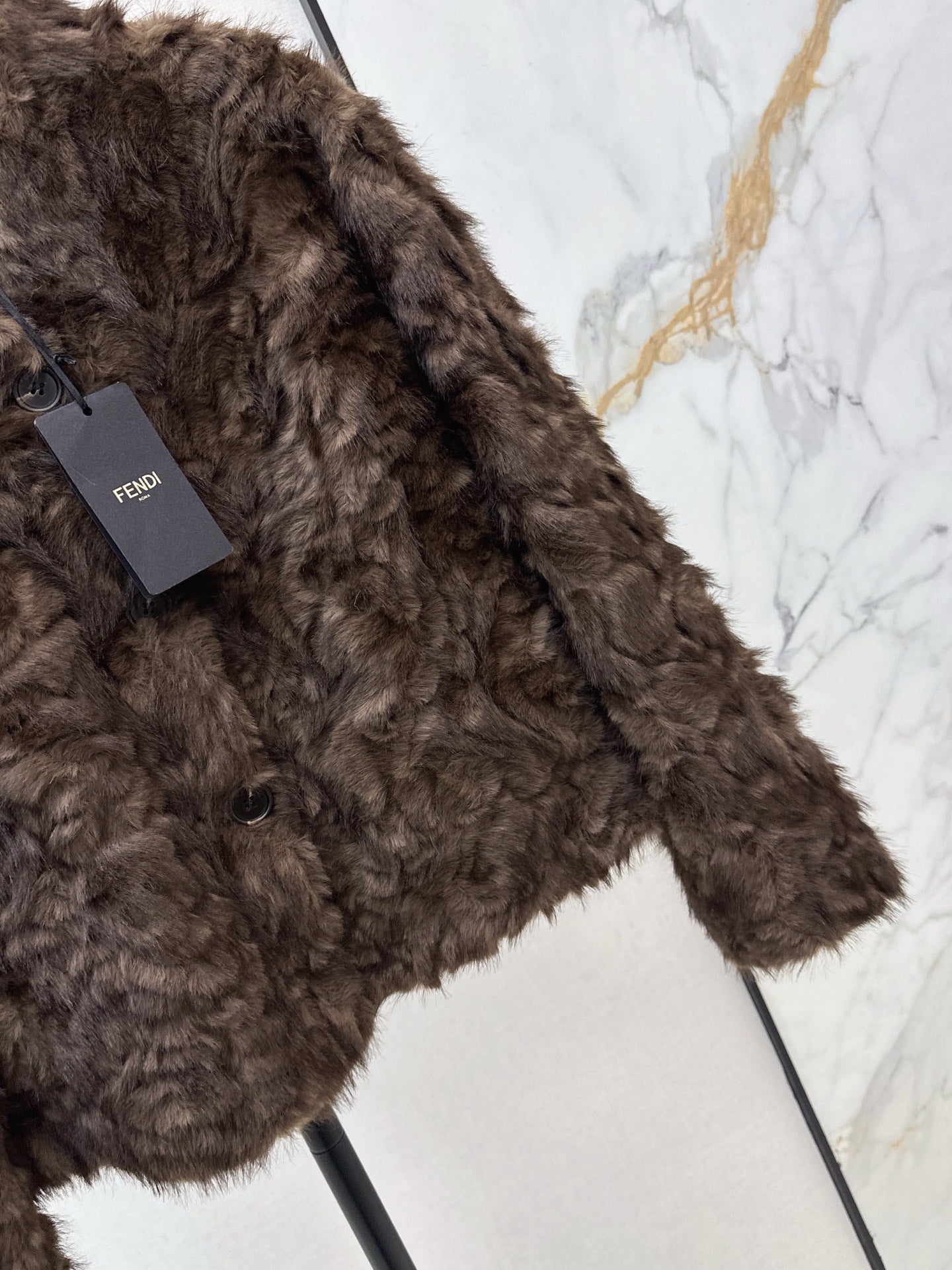 Eco-friendly mink fleece coat