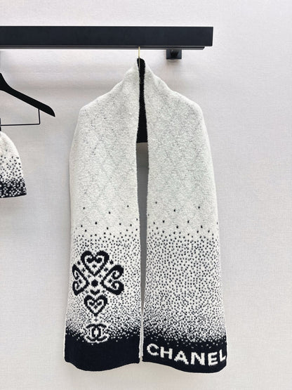 Skiing Series Cashmere Beanie/Scarf