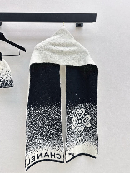 Skiing Series Cashmere Beanie/Scarf
