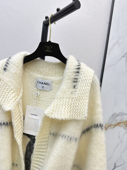 Mohair belted cardigan