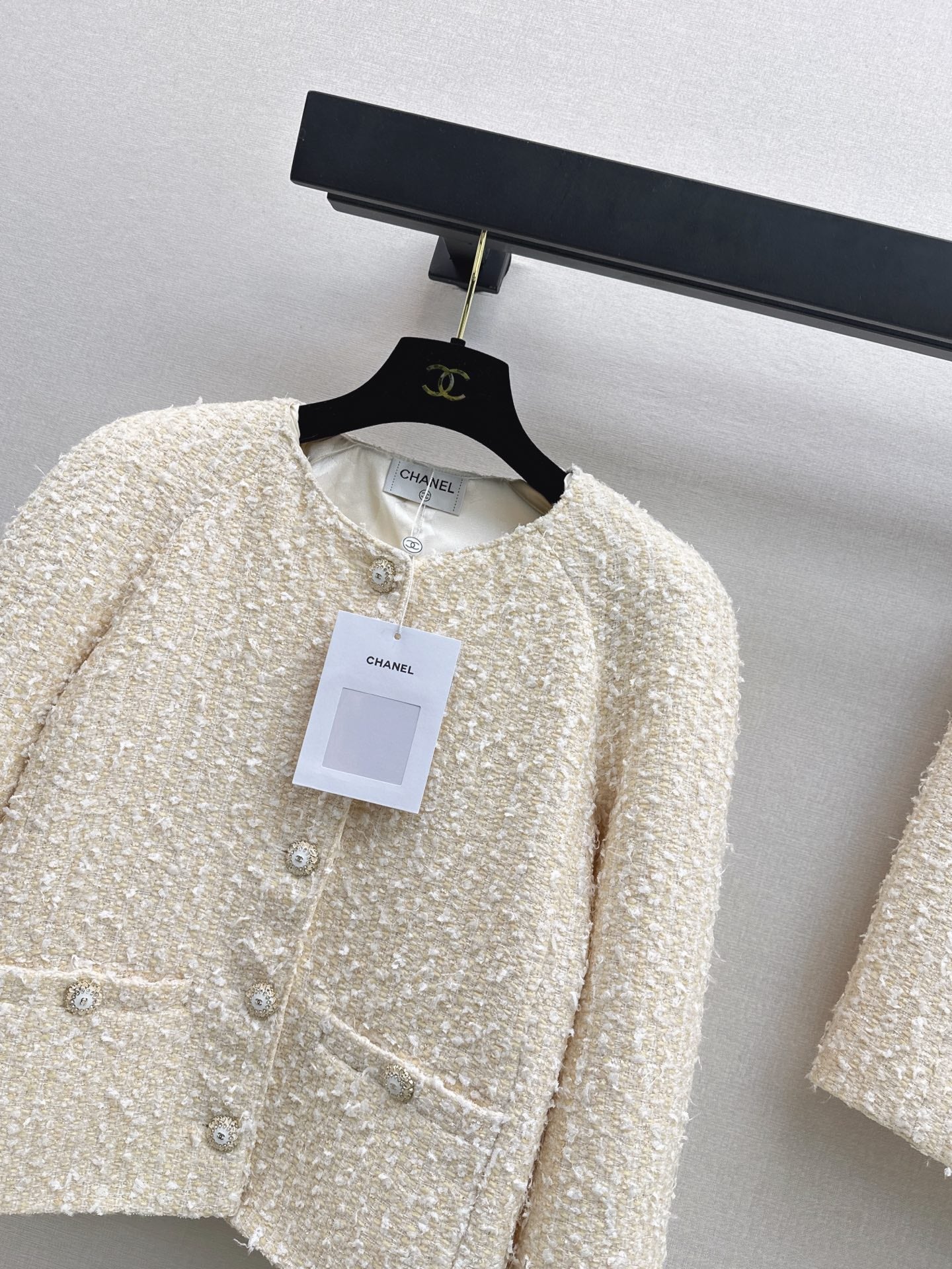 Short woven cardigan + pencil skirt