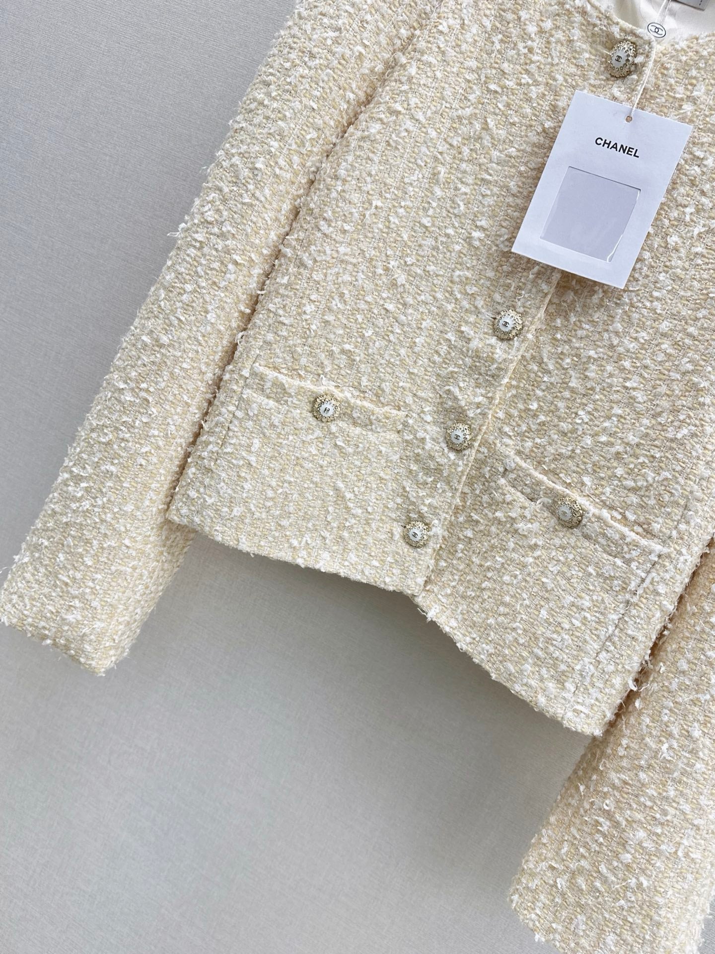 Short woven cardigan + pencil skirt