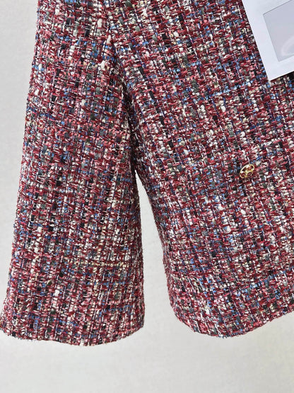 Woven chunky A-line collar coat