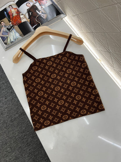 Jacquard Lock-on Knit Camisole