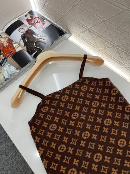 Jacquard Lock-on Knit Camisole