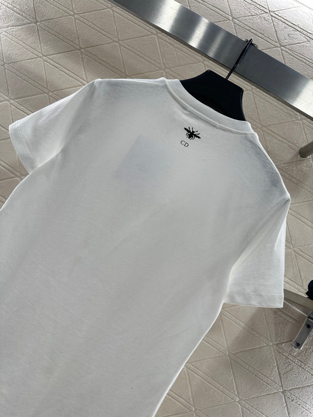 Printed Beaded Logo T-Shirt