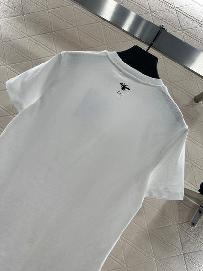 Printed Beaded Logo T-Shirt