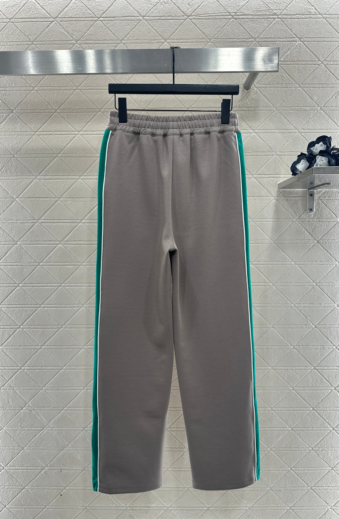 Webbing Logo Straight Leg Pants