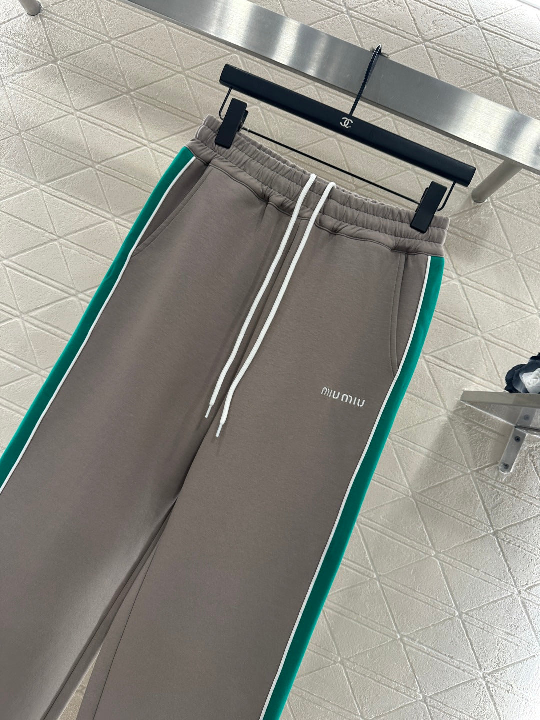 Webbing Logo Straight Leg Pants