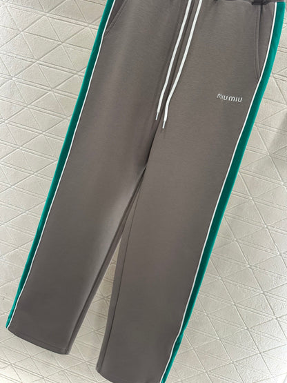 Webbing Logo Straight Leg Pants