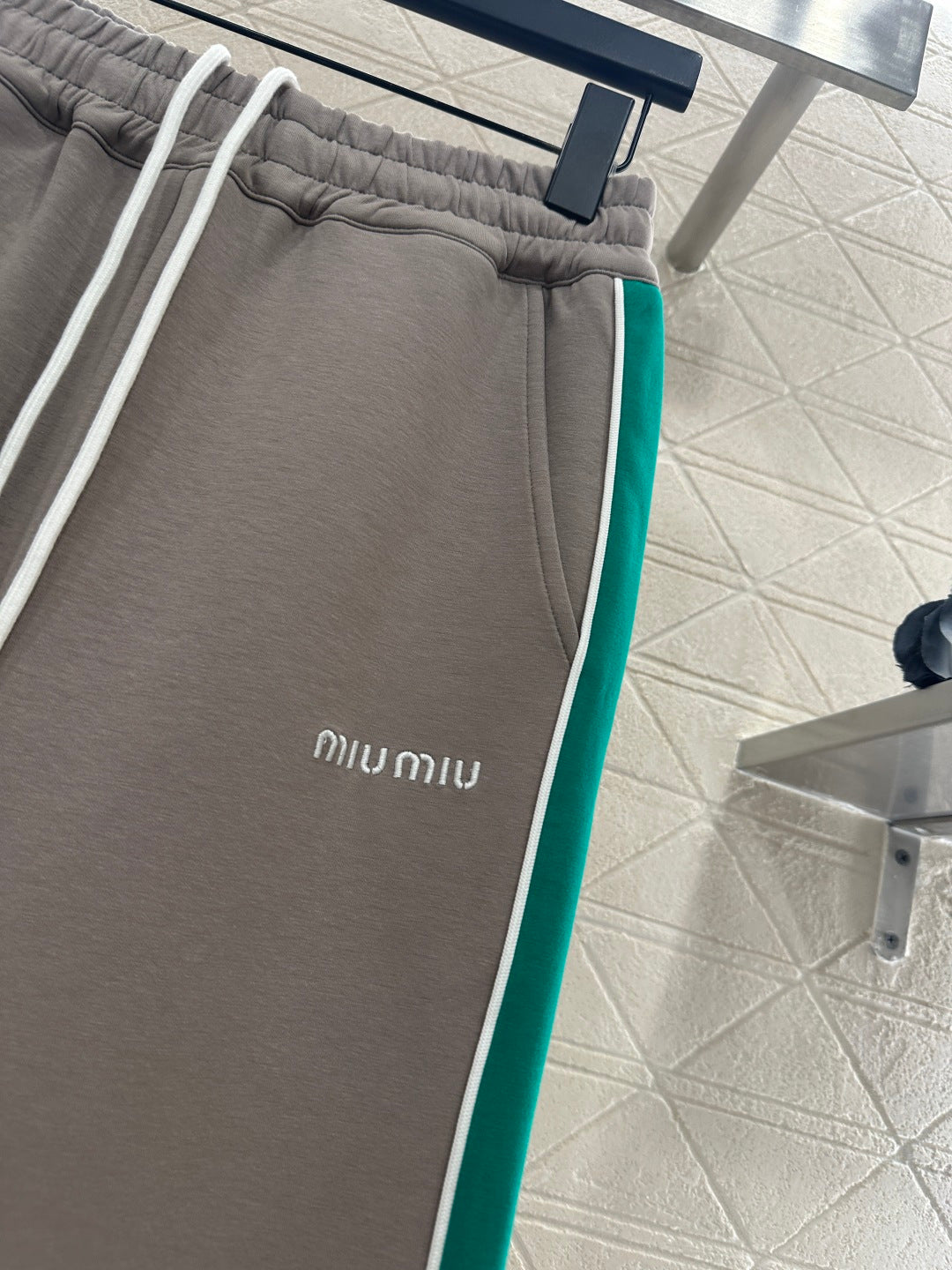 Webbing Logo Straight Leg Pants