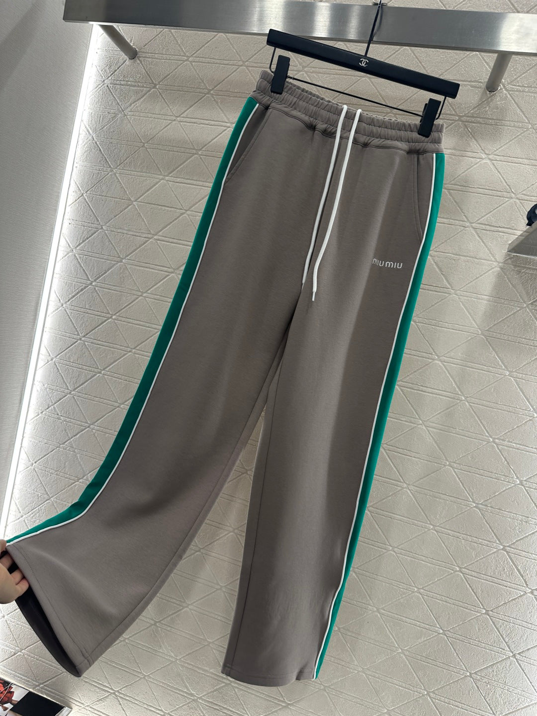 Webbing Logo Straight Leg Pants