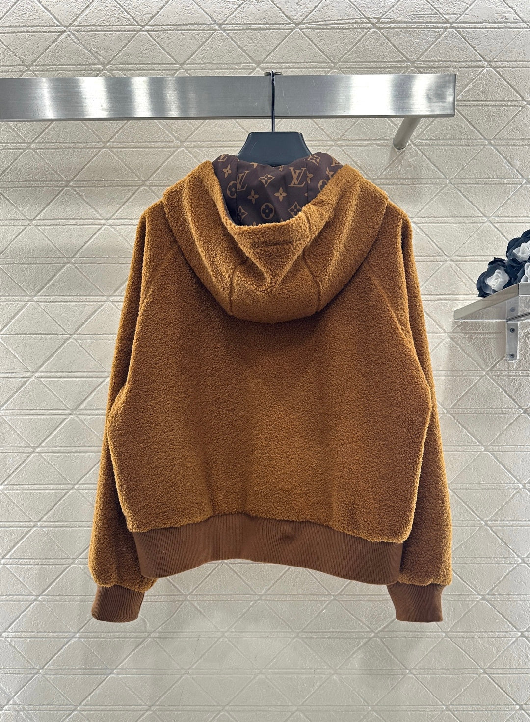 Teddy Hooded Zip-Up Jacket
