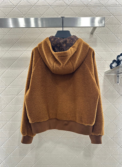 Teddy Hooded Zip-Up Jacket