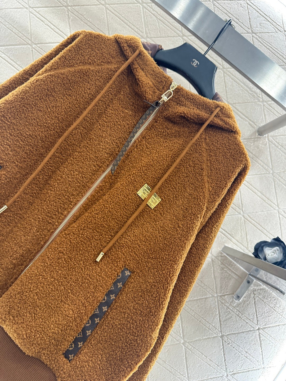 Teddy Hooded Zip-Up Jacket