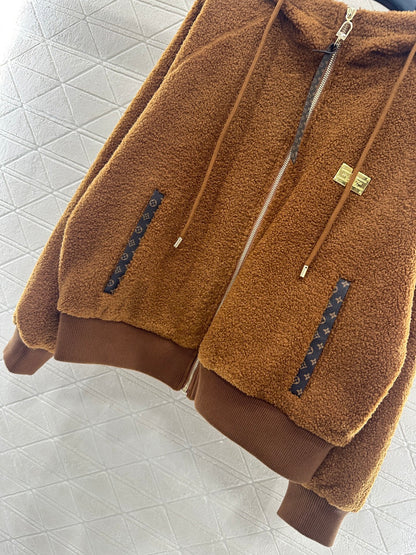Teddy Hooded Zip-Up Jacket