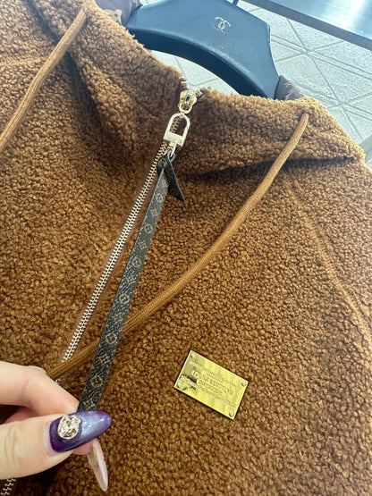 Teddy Hooded Zip-Up Jacket