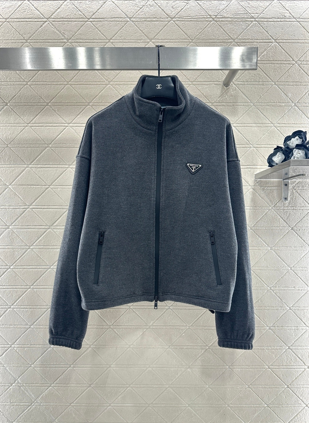 Stand-up collar casual suit