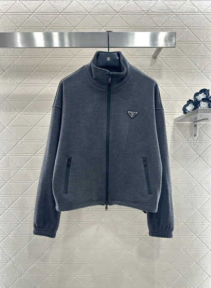 Stand-up collar casual suit