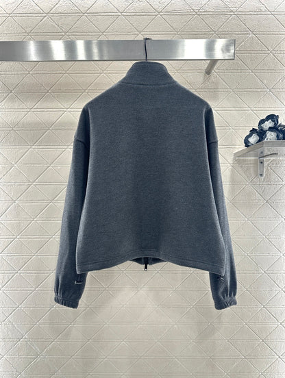 Stand-up collar casual suit