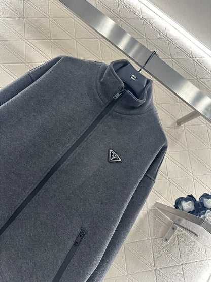Stand-up collar casual suit