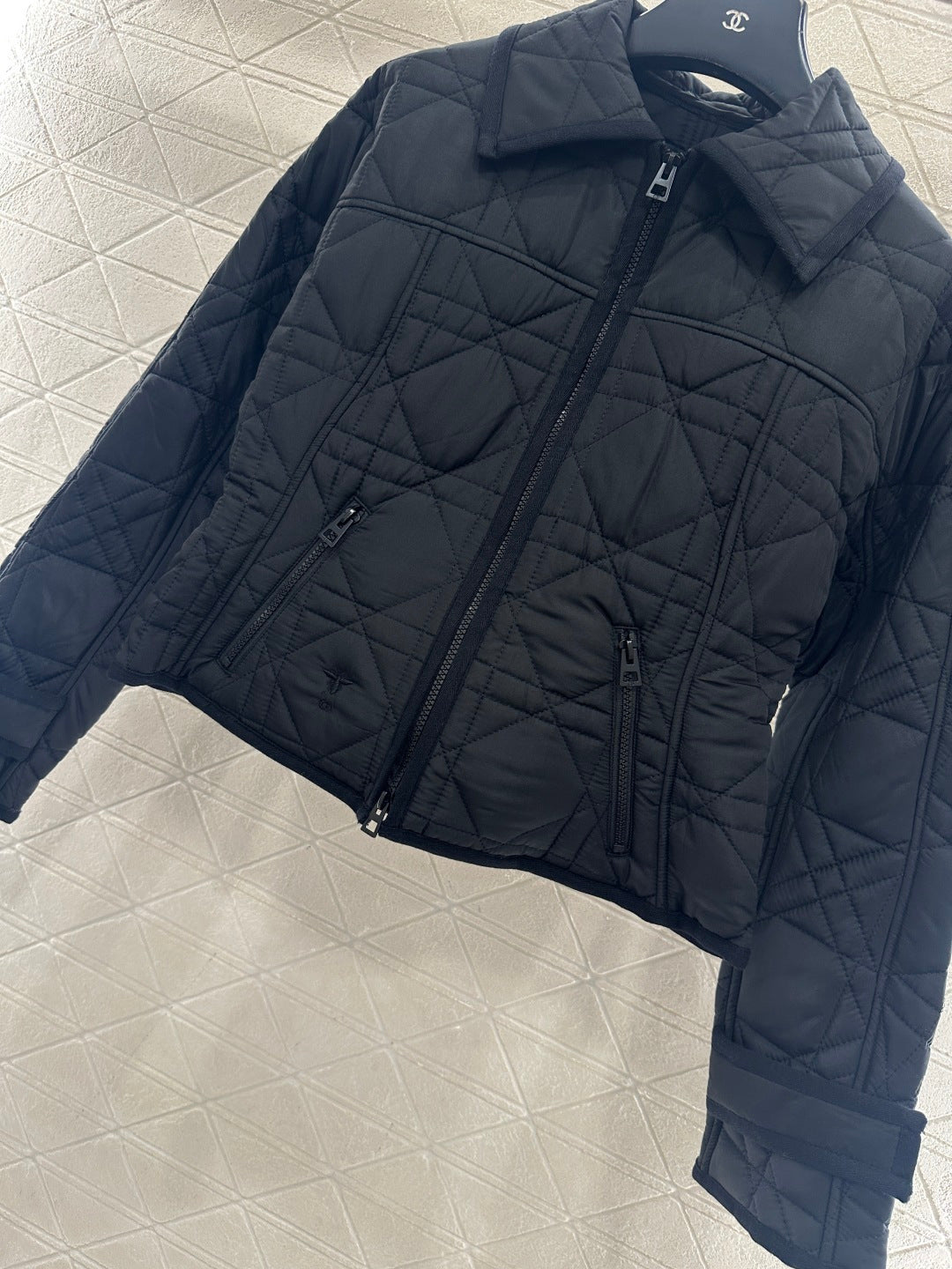Cannage Pattern Cotton Jacket