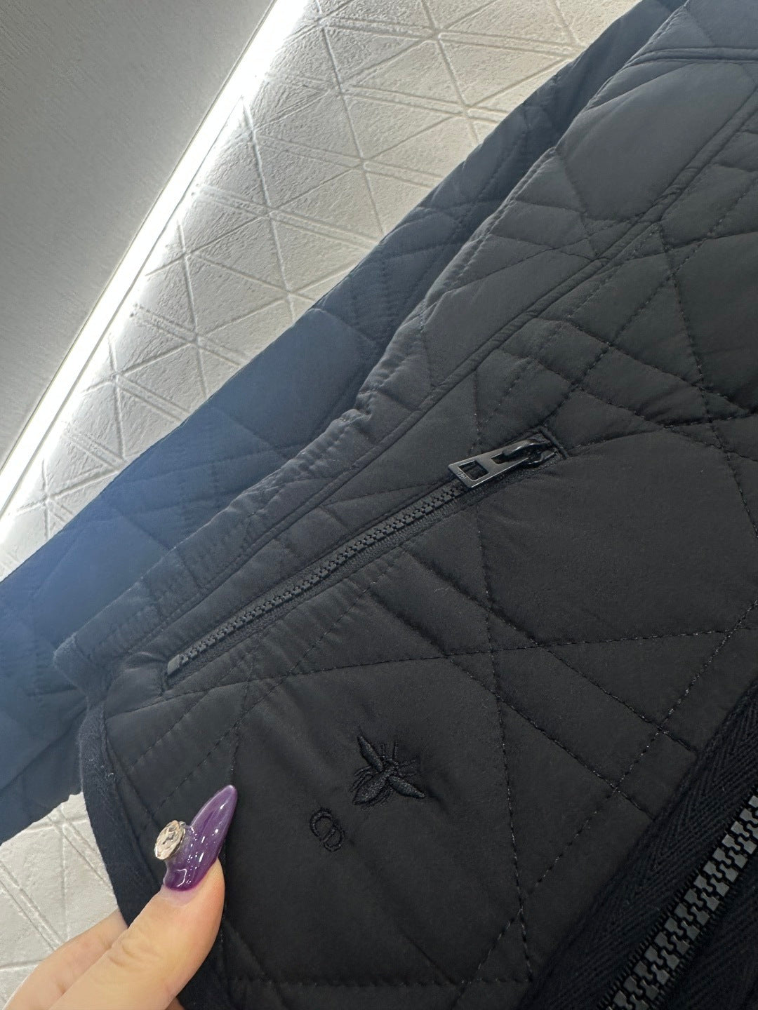Cannage Pattern Cotton Jacket