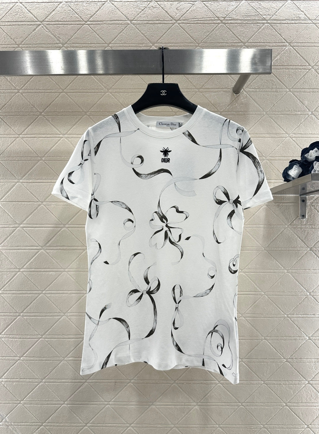 Logo Ribbon Bow T-Shirt