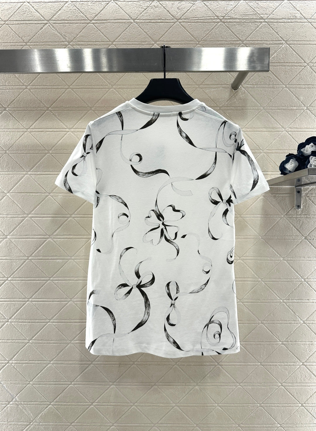Logo Ribbon Bow T-Shirt