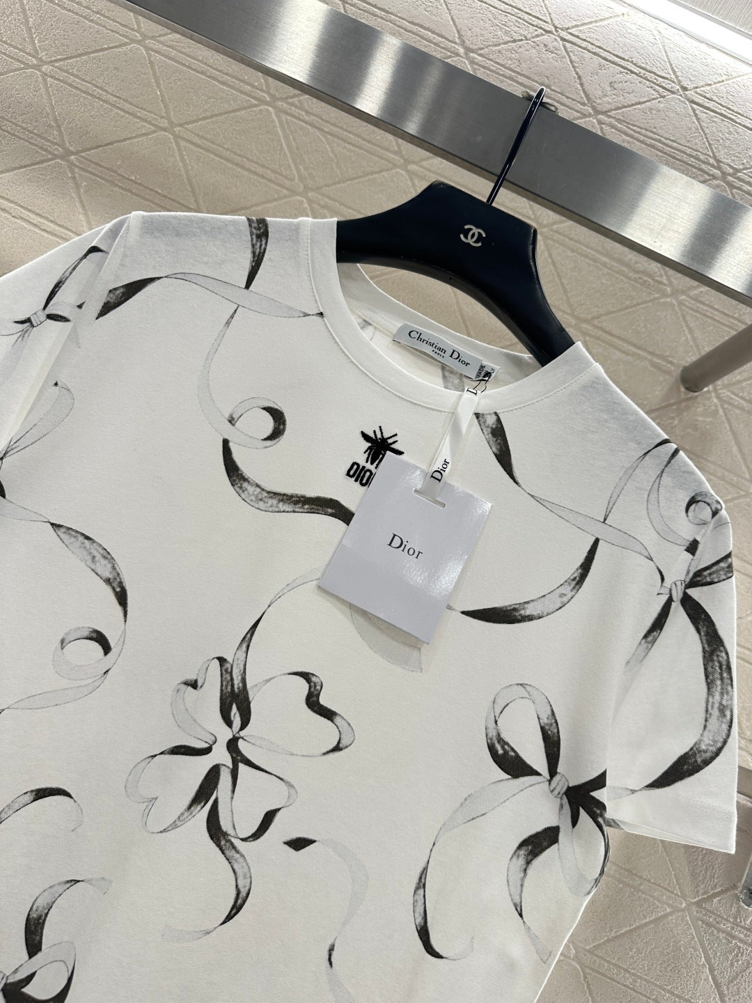 Logo Ribbon Bow T-Shirt