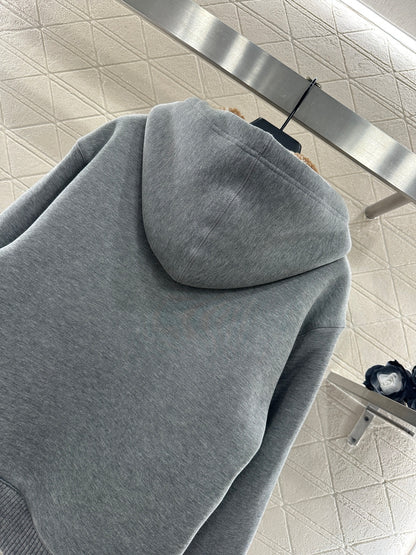 Teddy Fleece Sweatshirt Jacket
